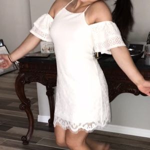 Speechless Crochet Dress NWT Cream Small